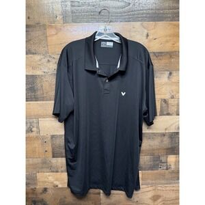 Callaway Mens Golf Polo Shirt Black XL Opti Dri Performance